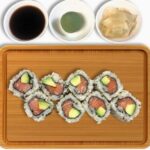 Salmon avocado Uramaki Salmon avocado Uramaki